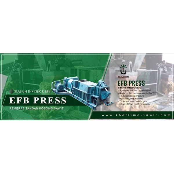 EFB Press (Palm Empty Fruit Bunch Press Machine)